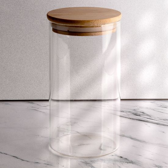 Picture of Bamboo Prase Glass Jar