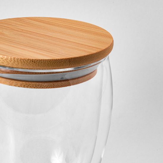 Vaso De Bambu Con Tapa De - Home Decor Importaciones