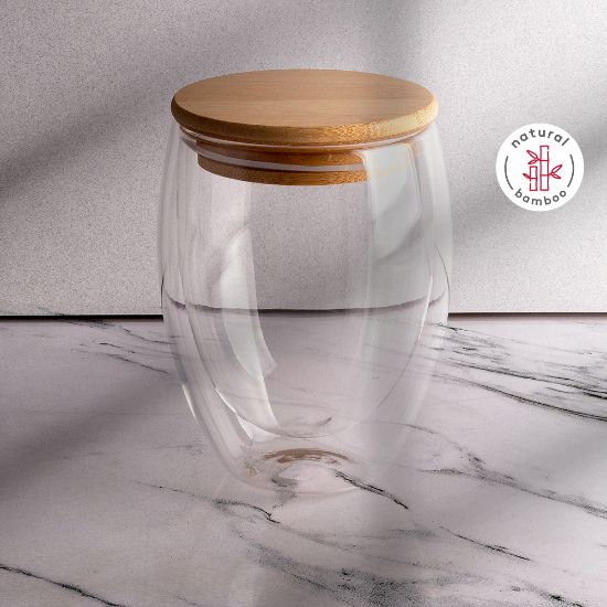 Vaso De Bambu Con Tapa De - Home Decor Importaciones